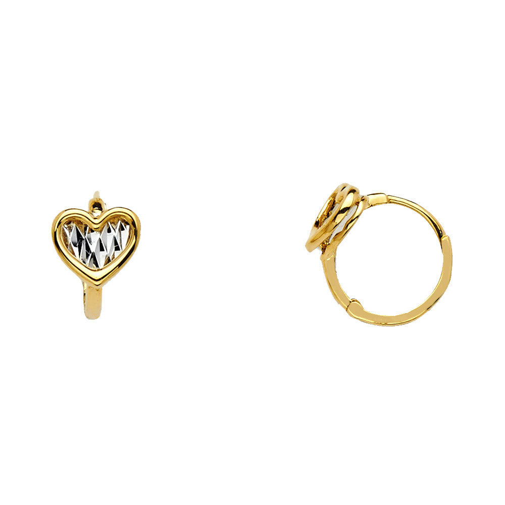 14K 2T CZ HUGGIES