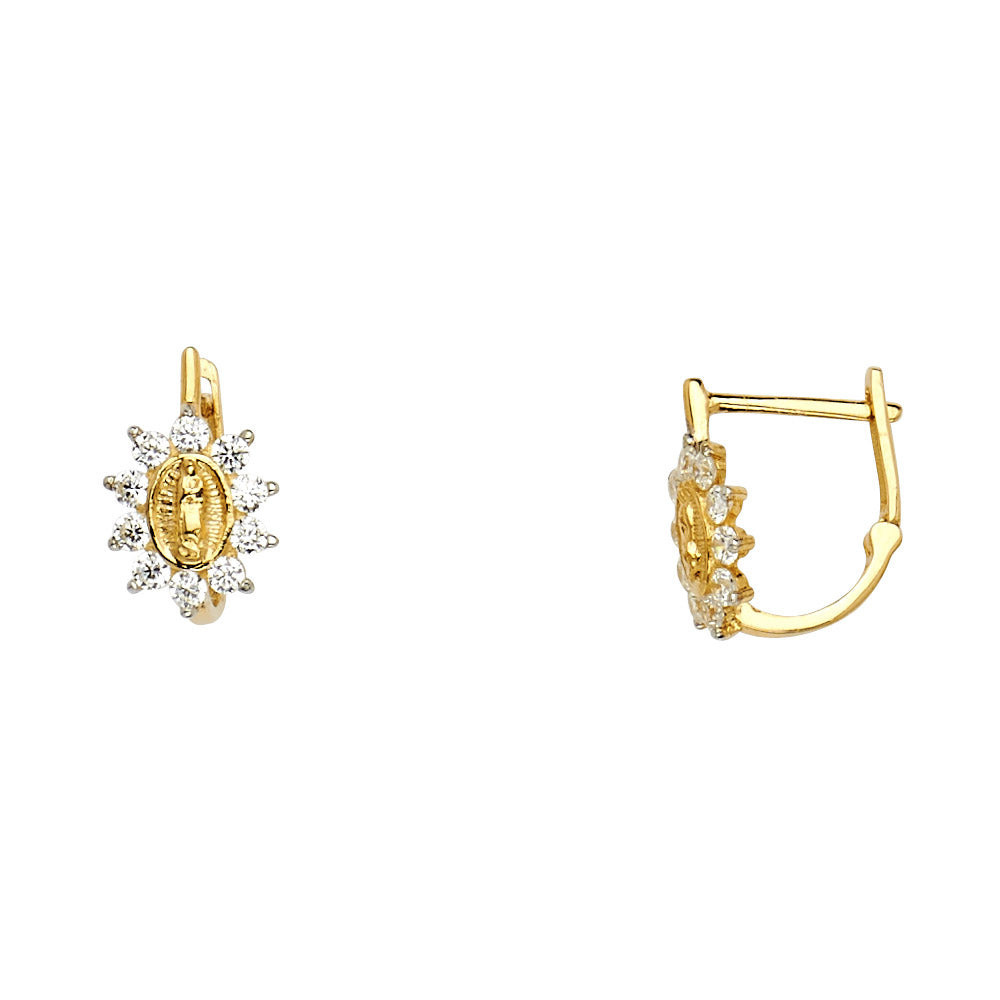 14K 2T CZ HUGGIES