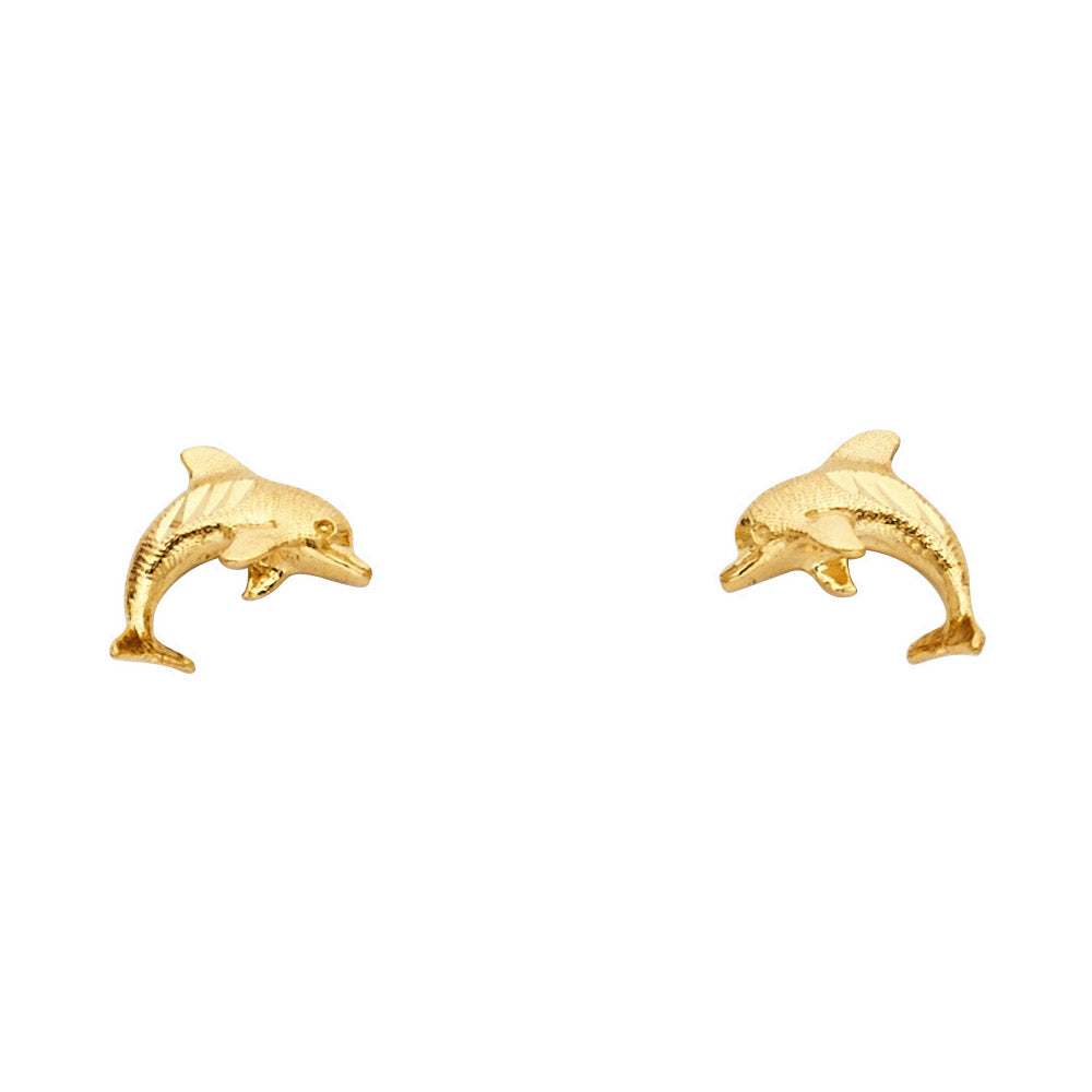 14KY SM DOLPHIN POST EAR