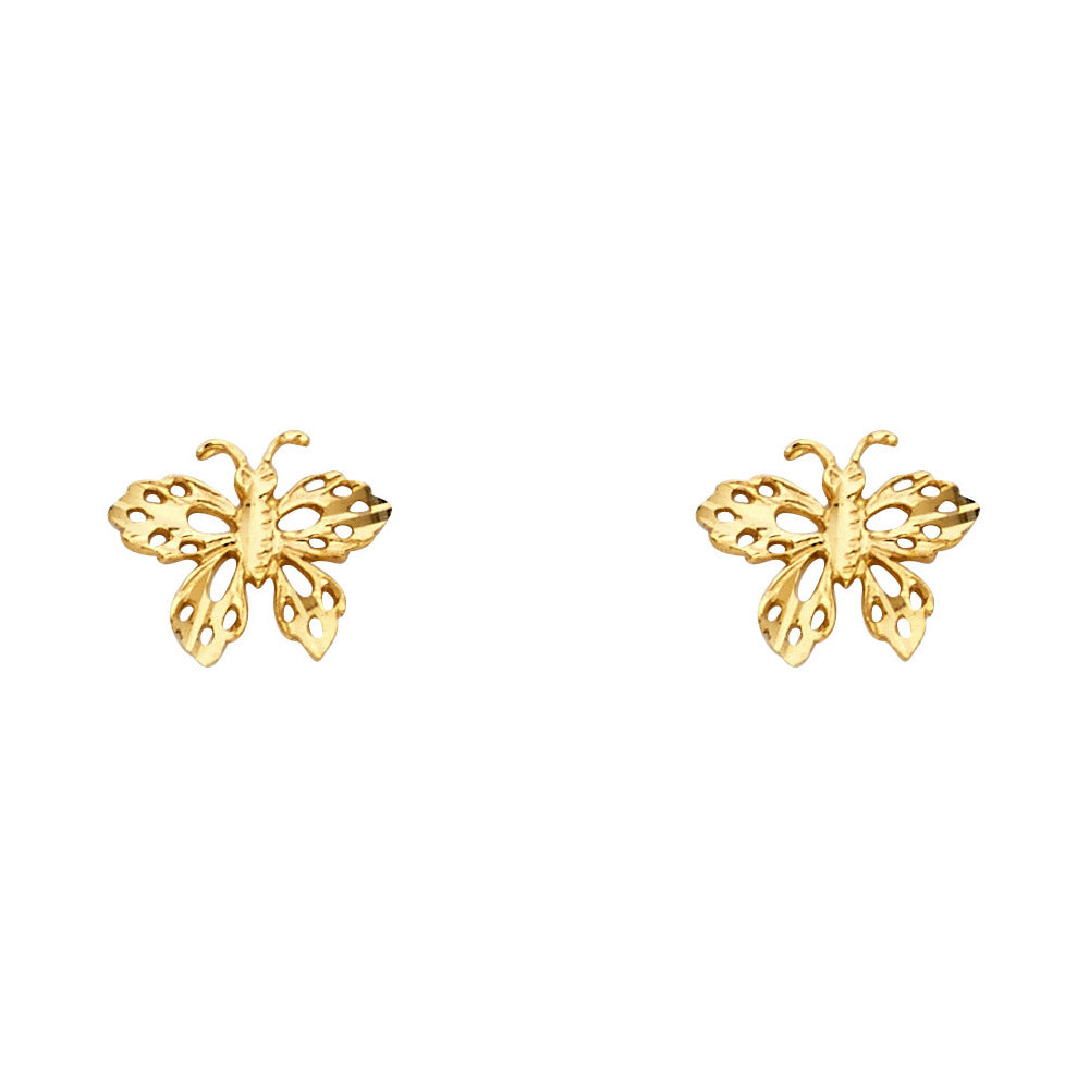 14KY SM BUTTER FLY POST EAR