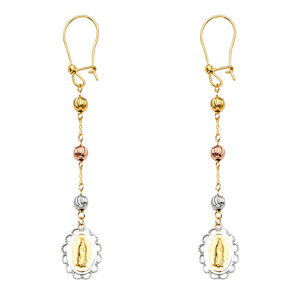 14K 3C GUADALUPE HANGING EAR