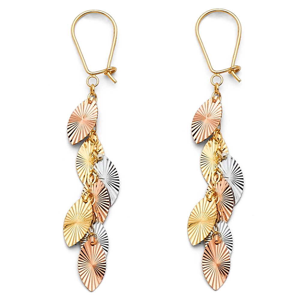 14K 3C HANGING EARRING