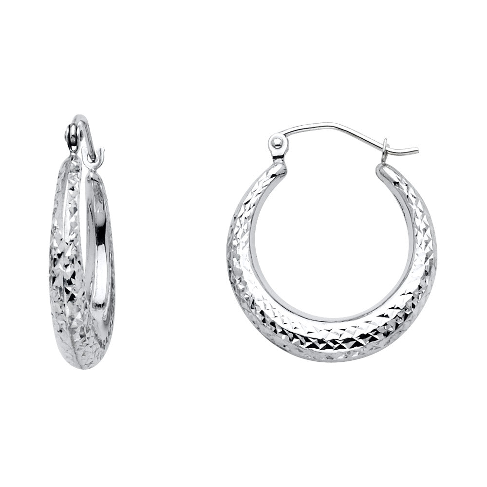 14KW DC MOON SHAPE HOOP EAR