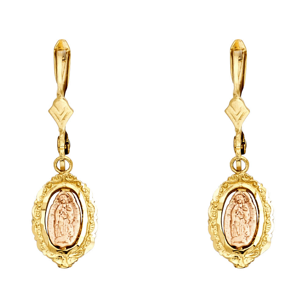 14K 2C DANGLE GUADALUPE EAR
