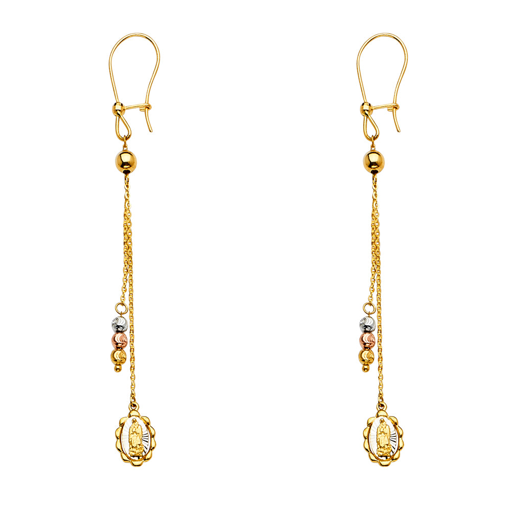 14K 3C HANGING EARRING