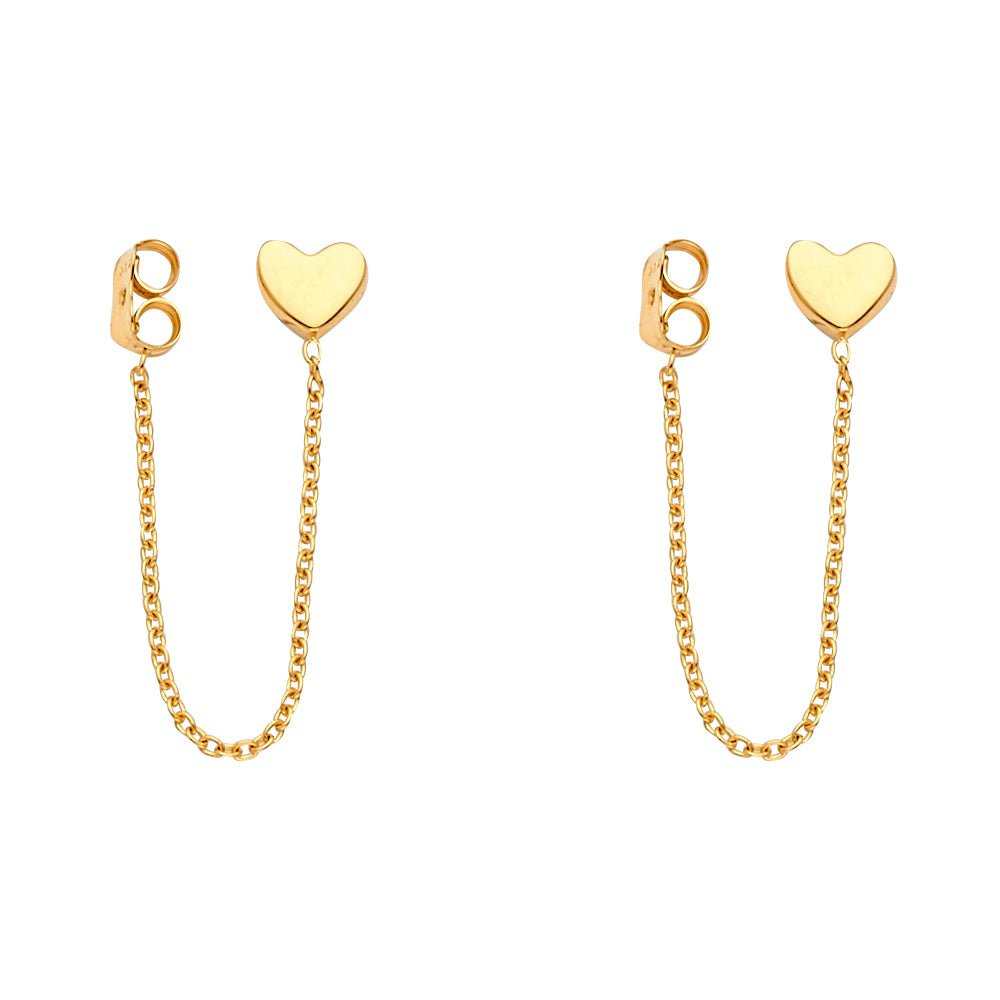 14KY Hanging Chain Earring