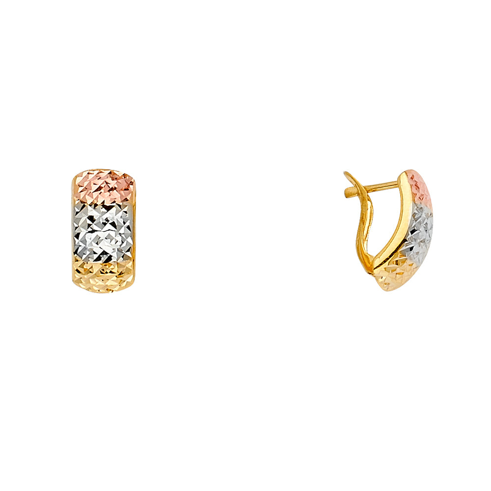 14K Half Huggies Earring