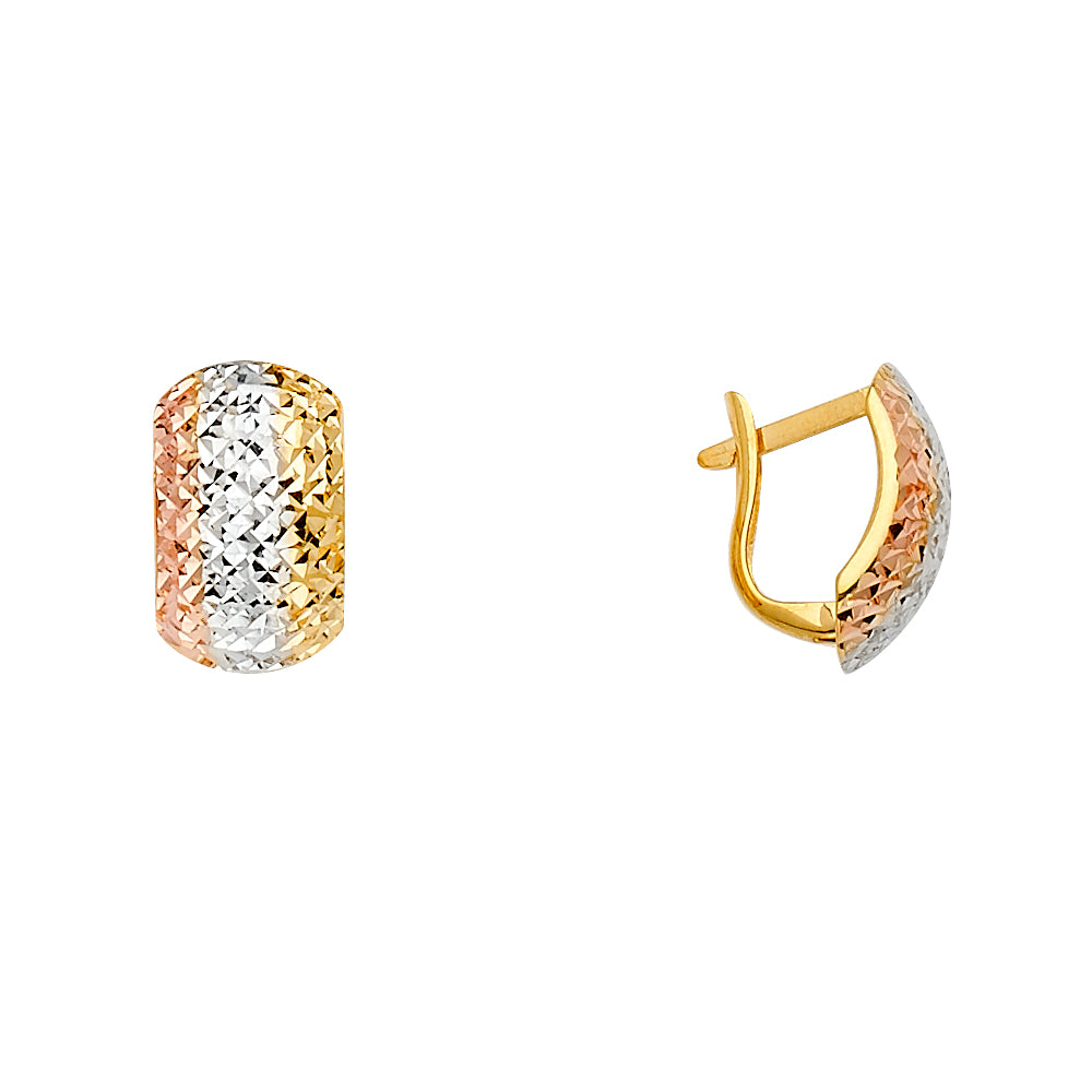 14K Half Huggies Earring