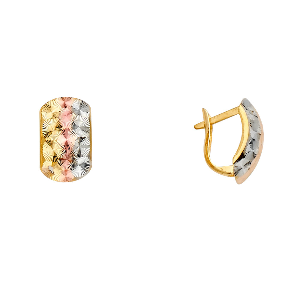 14K Half Huggies Earring