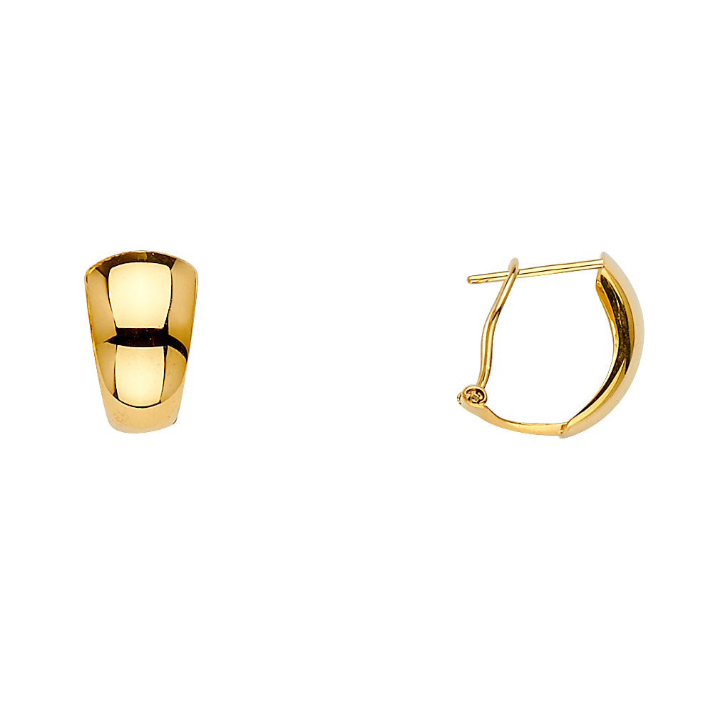 14KY Half Huggies Earring