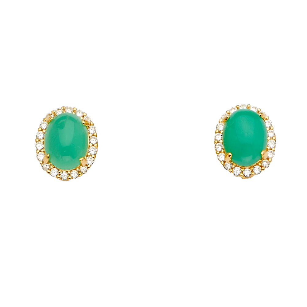 14KY Jade Earring / Set