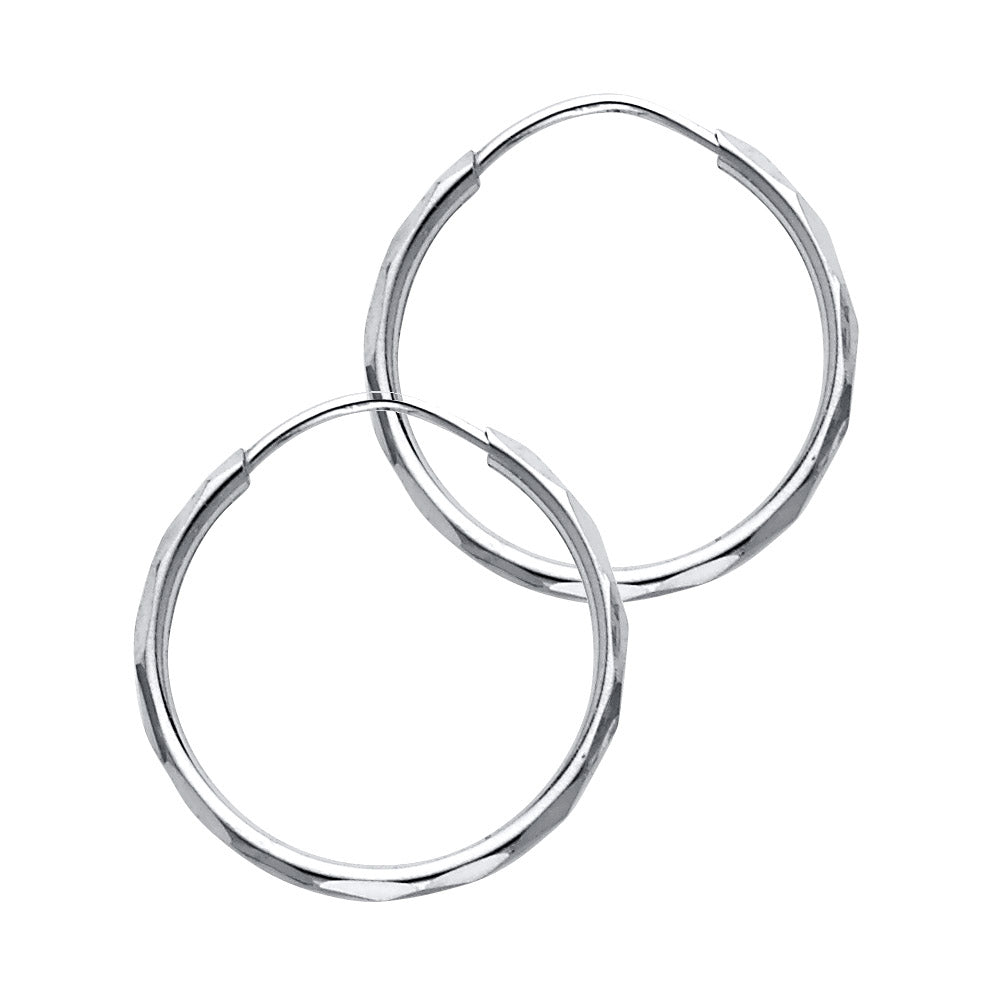 14KW 1.5MM FACETED RD TB HOOP