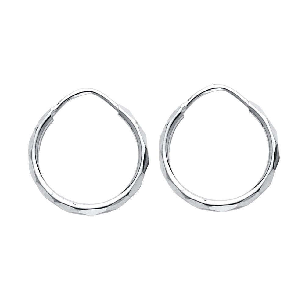14KW 1.5MM FACETED RD TB HOOP