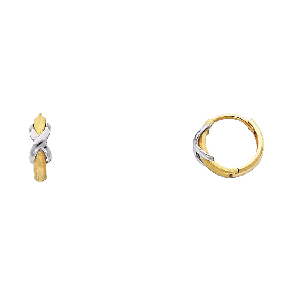 14KT DESIGN PLAIN HUGGIES