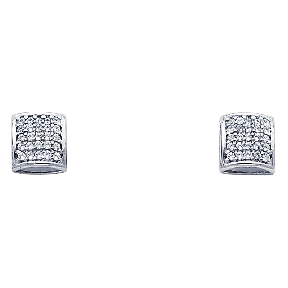 14KW FANCY CZ EARRINGS