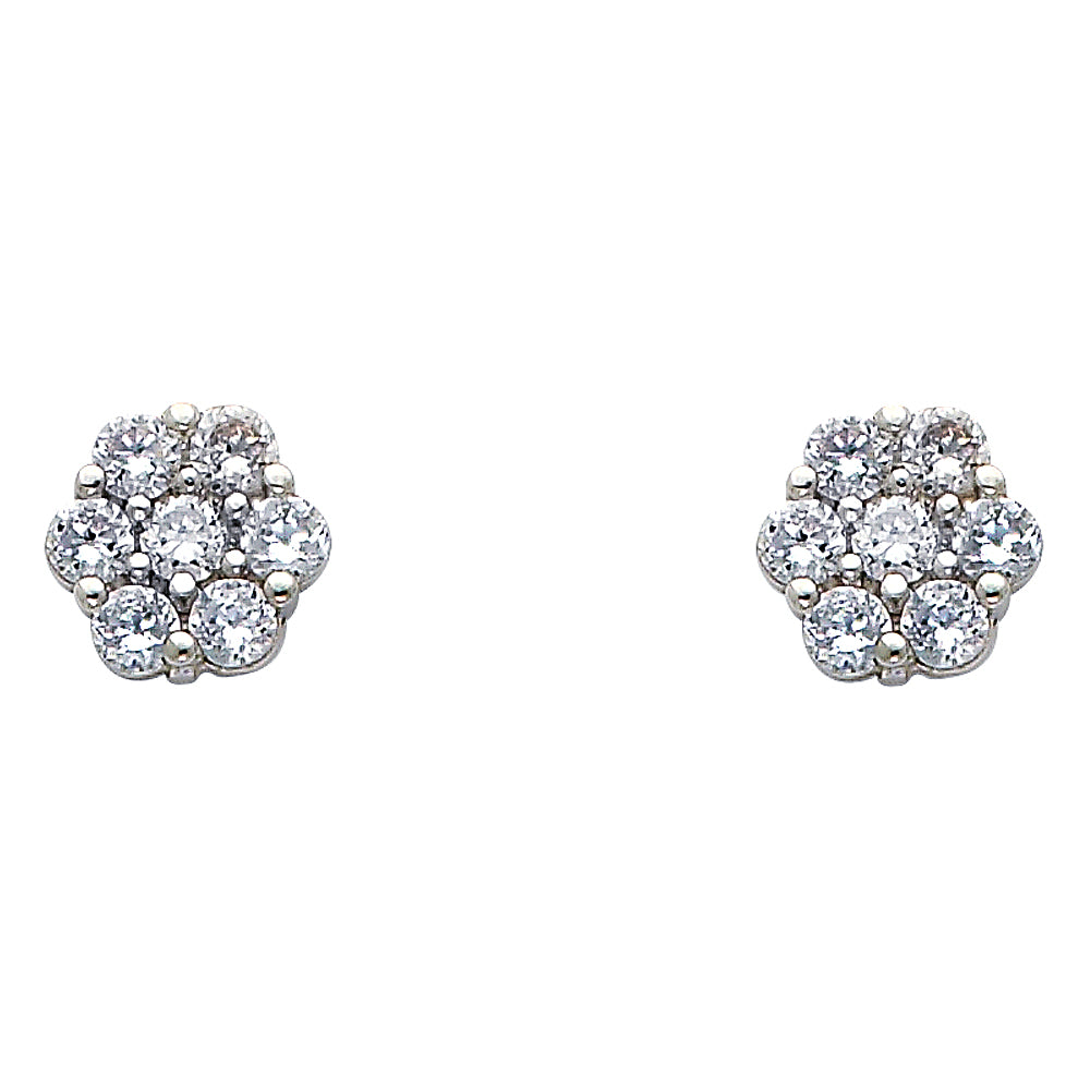 14KW CZ EARRINGS