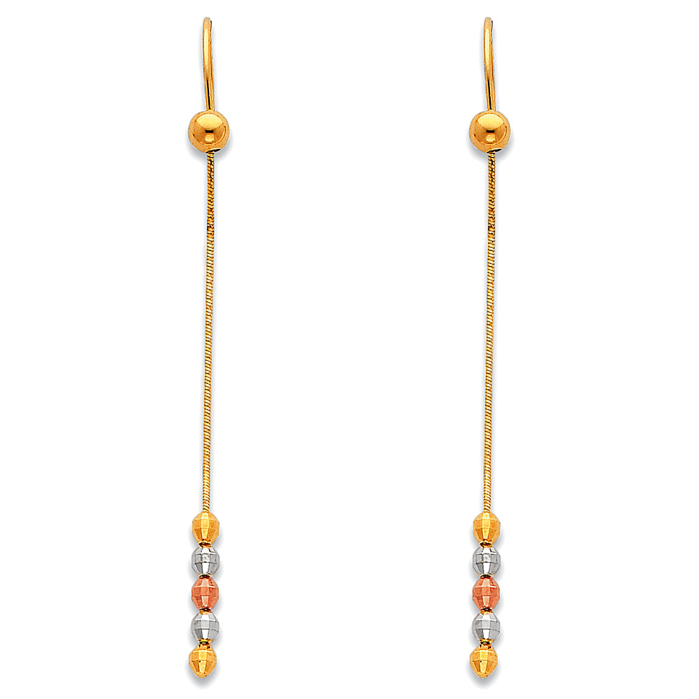 14KT HANGING EARRINGS