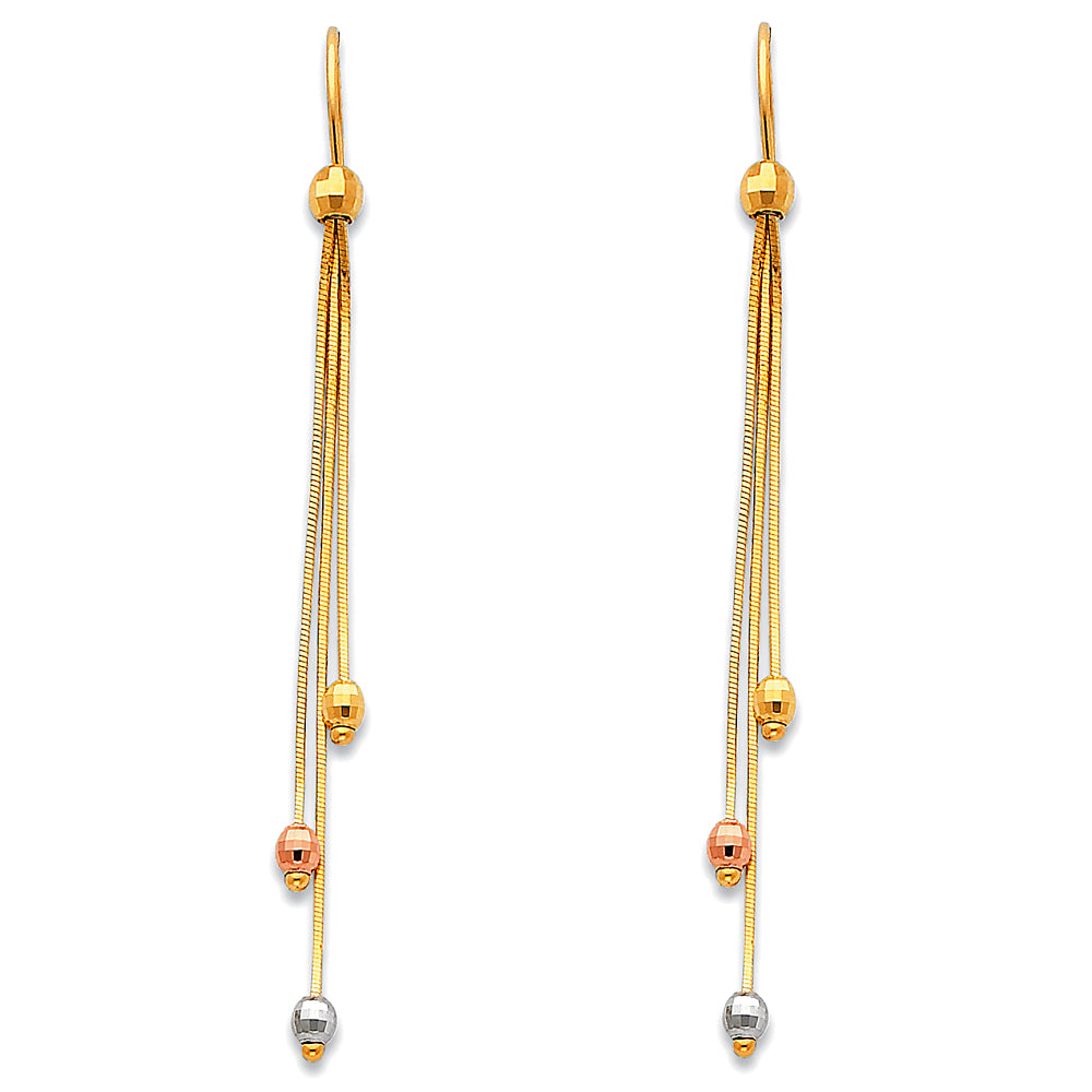 14KT HANGING EARRINGS