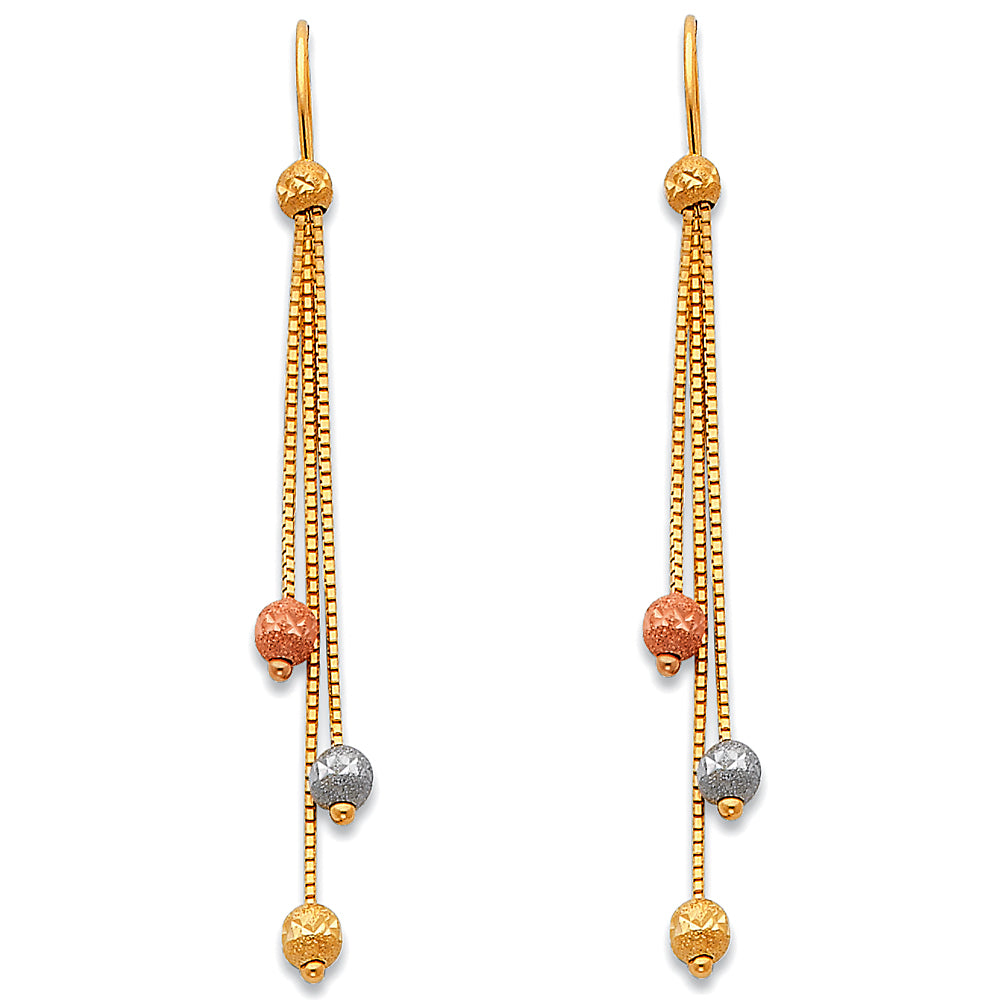 14KT HANGING EARRINGS