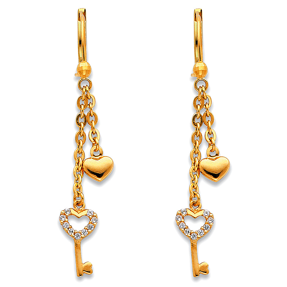 14KY HANGING EARRINGS