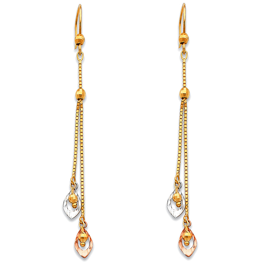 14KT HANGING EARRINGS