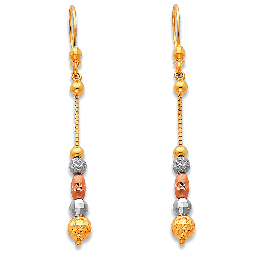 14KT HANGING EARRINGS