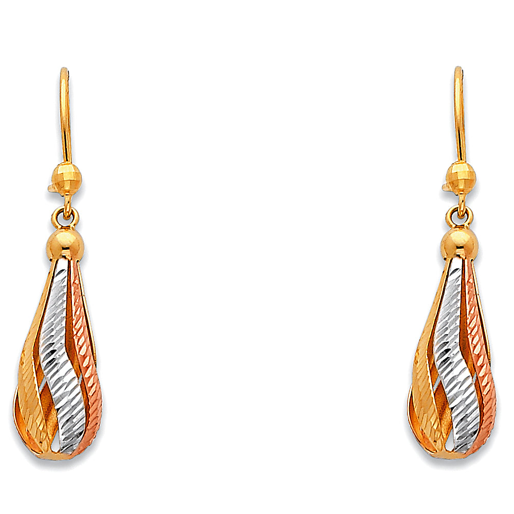 14KT HANGING EARRINGS