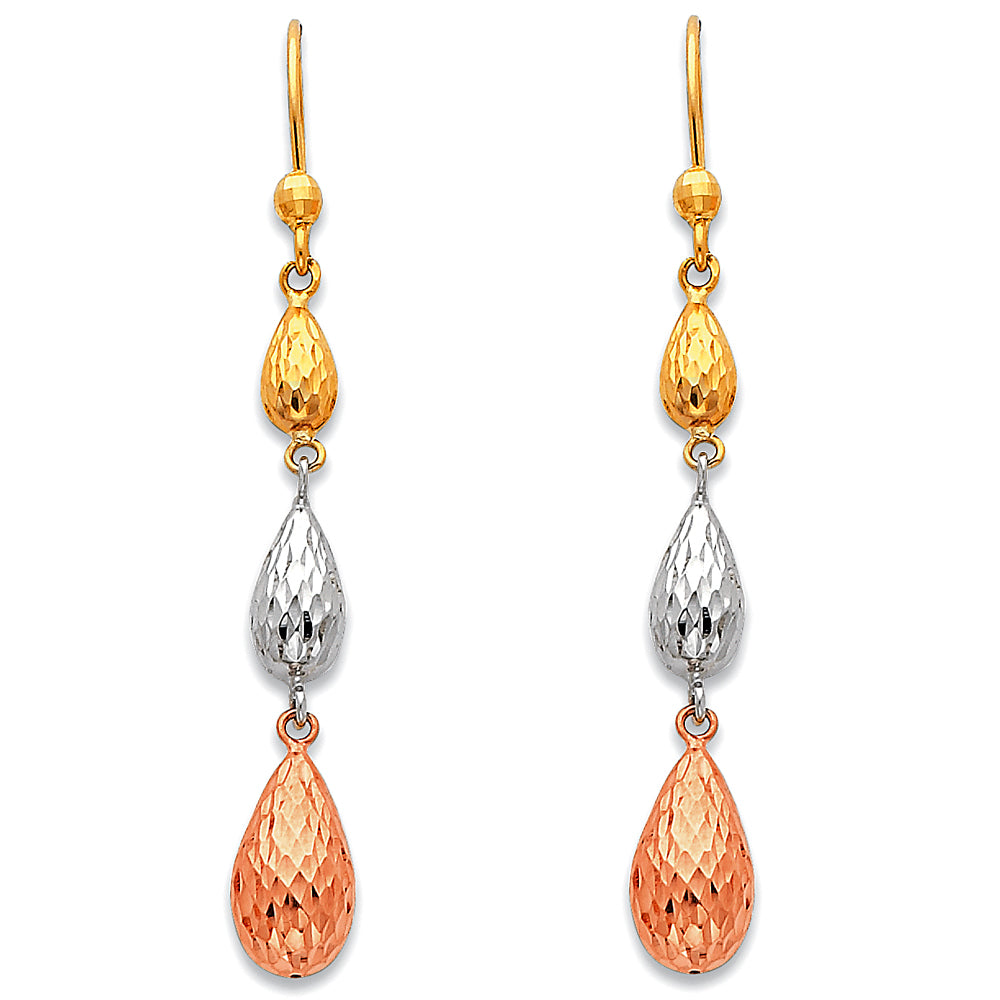 14KT HANGING EARRINGS