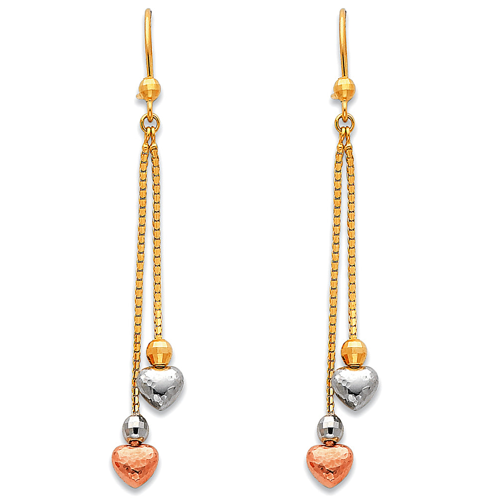 14KT HANGING EARRINGS