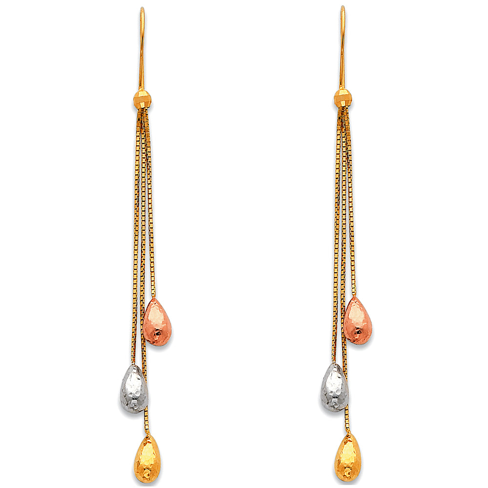 14KT HANGING EARRINGS