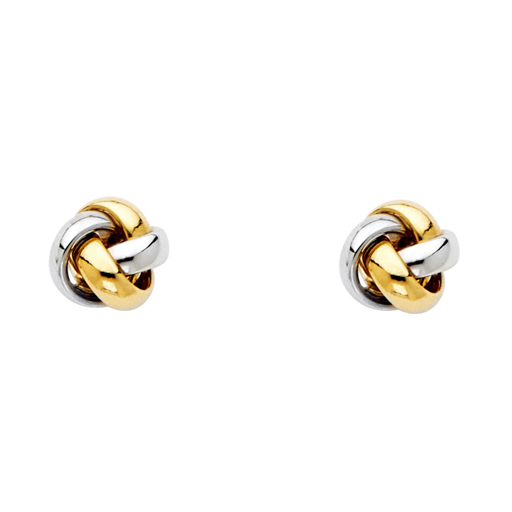 14K 2T LOVE NUT EARRING
