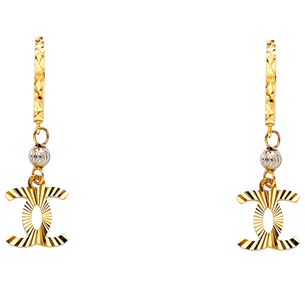 14KY DC FANCY HANGING EARRING