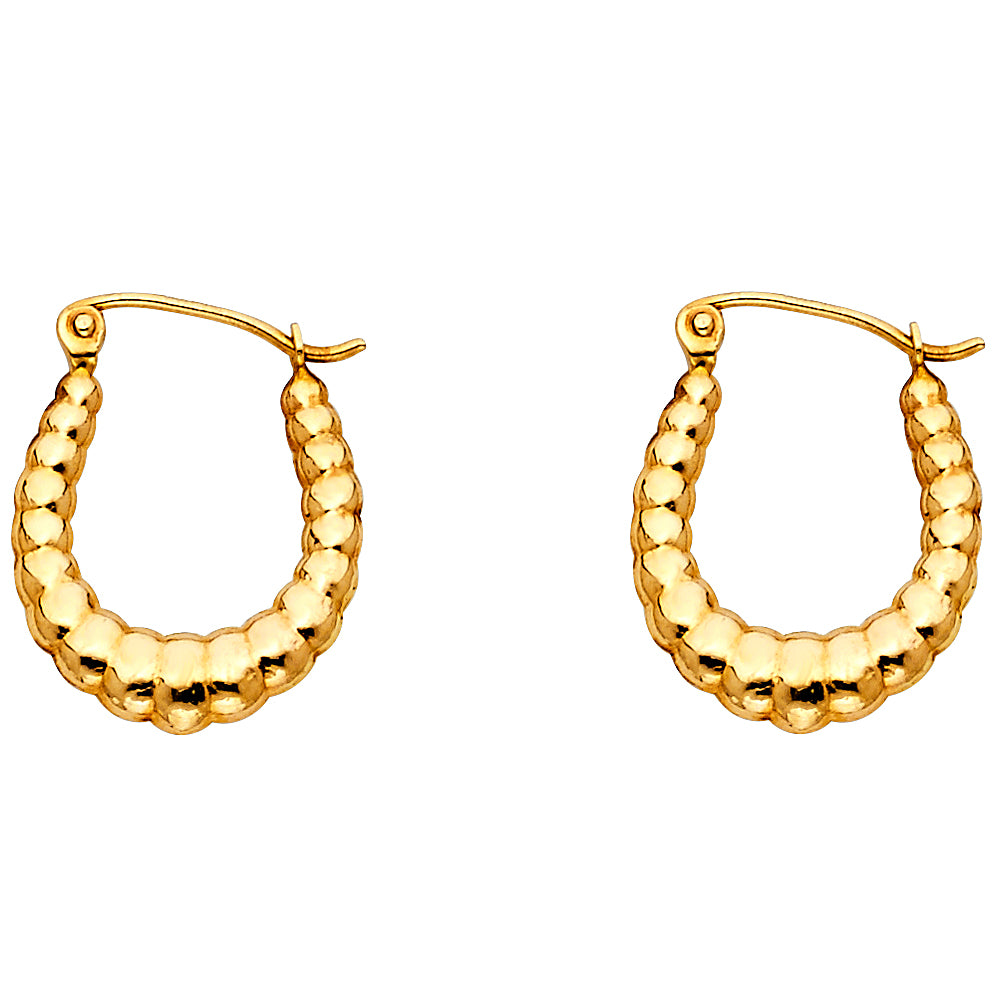 14KY FANCY HOLLOW HOOPS