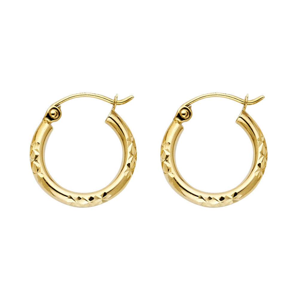 14KY DC HOOP EARRING