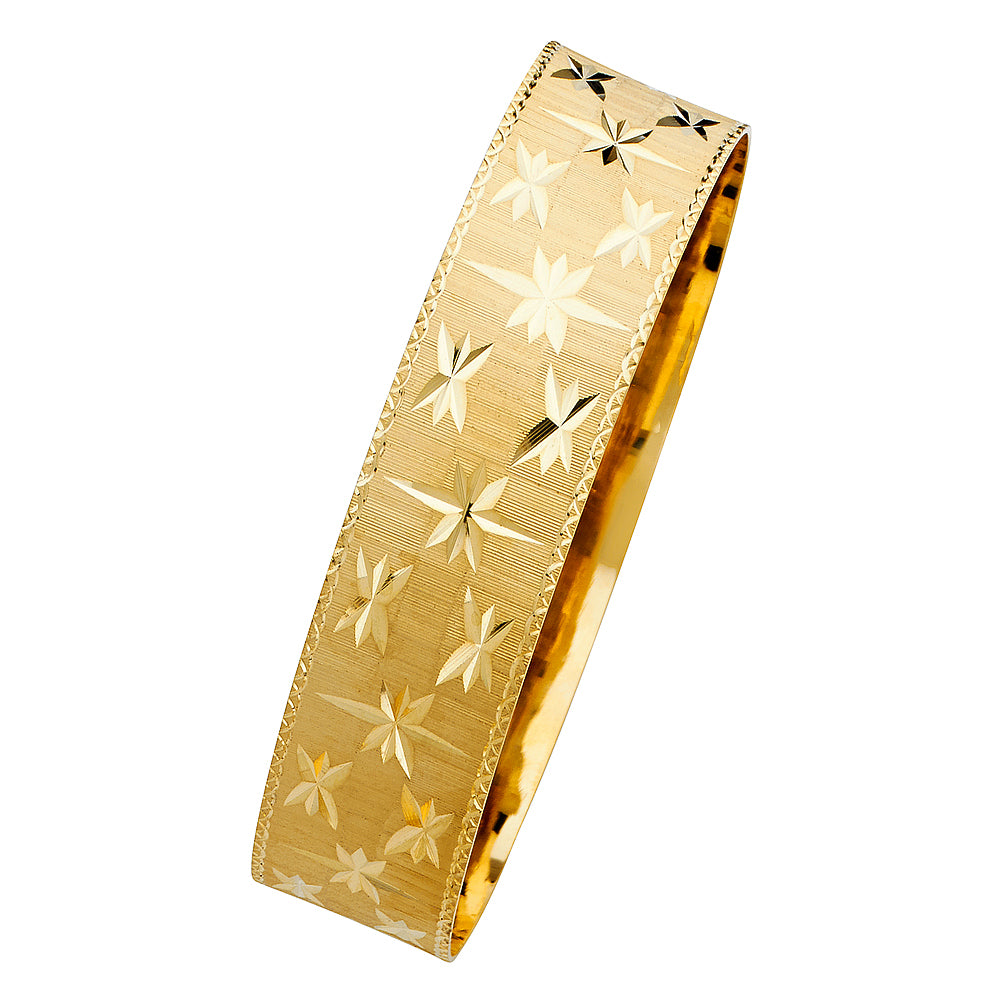 14KY SOLID BANGLE