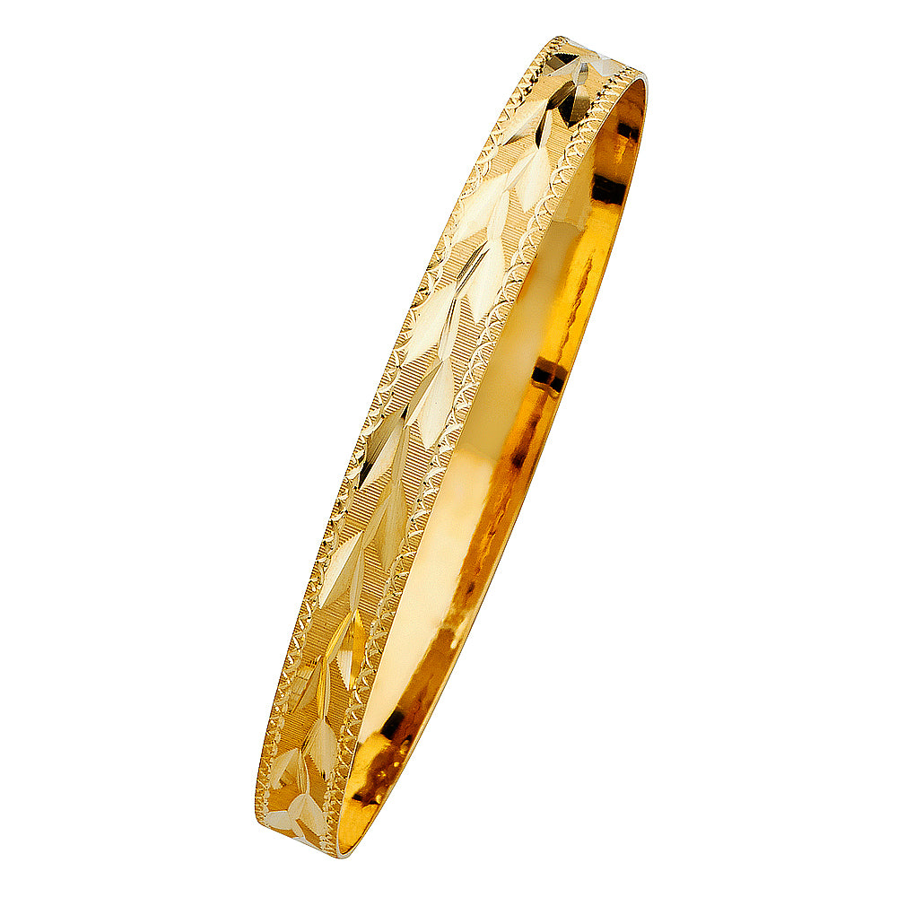 14KY SOLID BANGLE