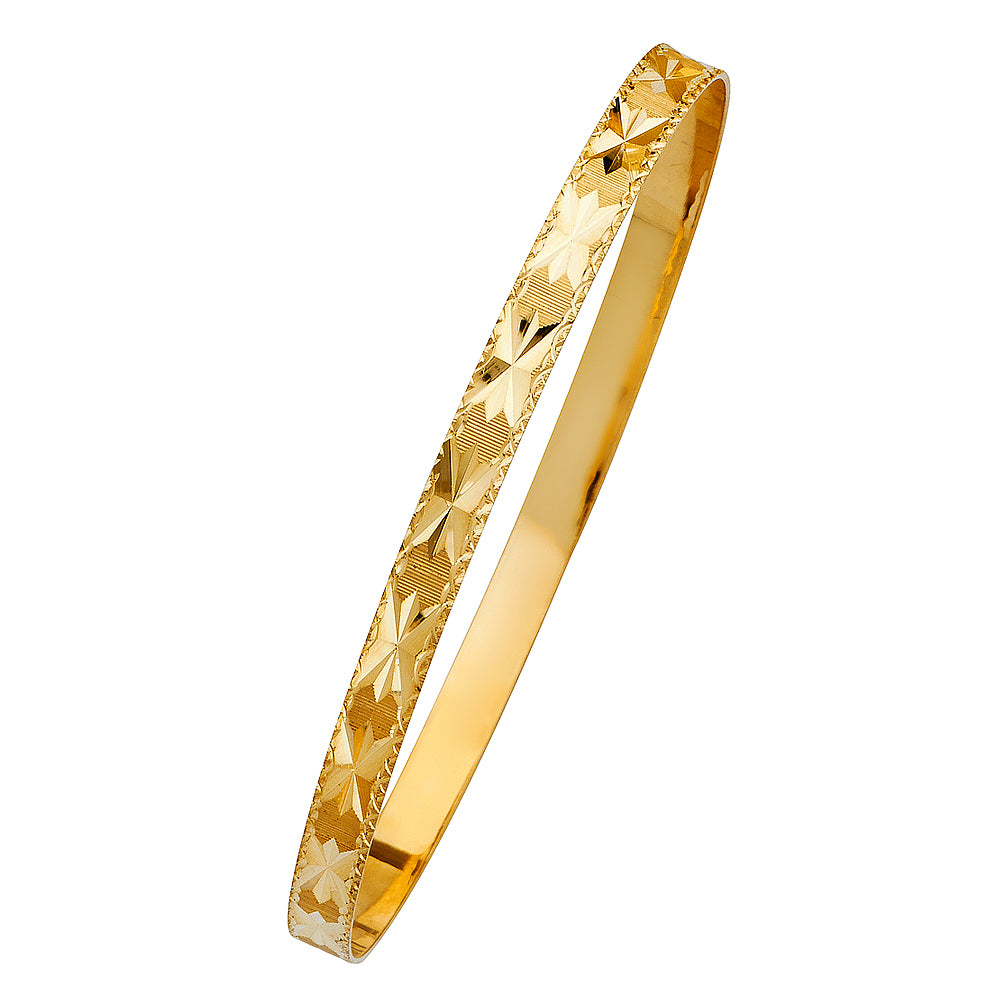 14KY SOLID BANGLE