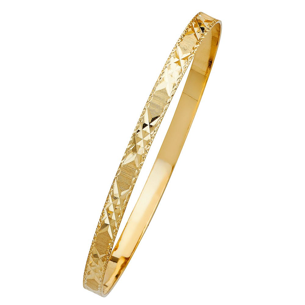 14KY SOLID BANGLE