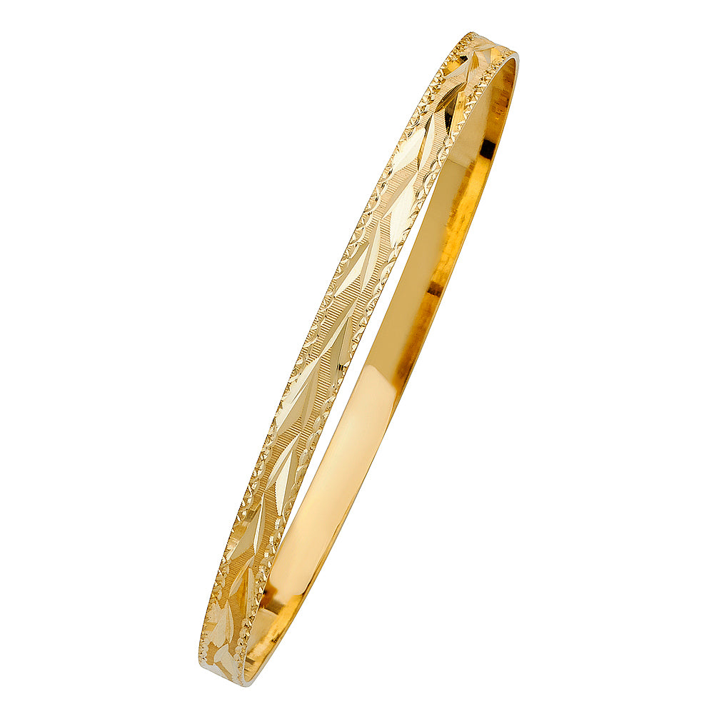 14KY SOLID BANGLE