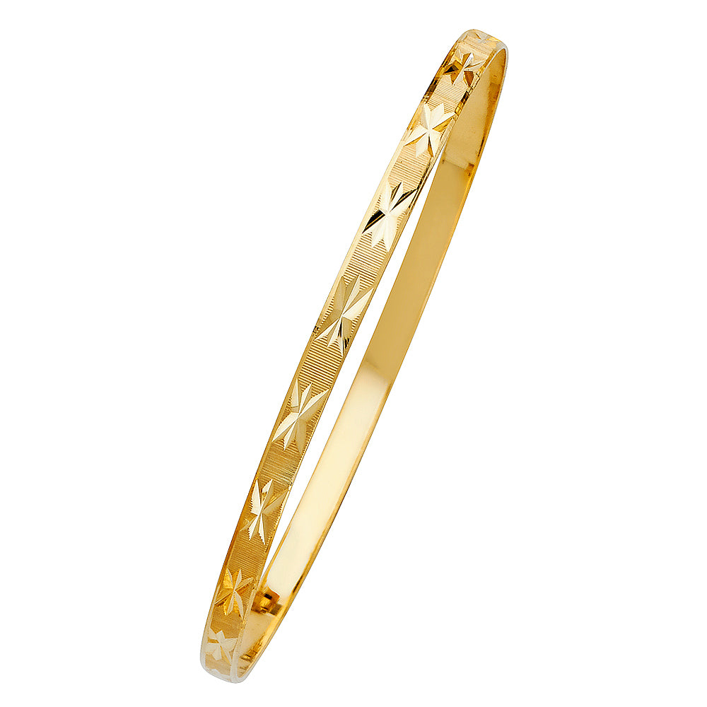 14KY SOLID BANGLE