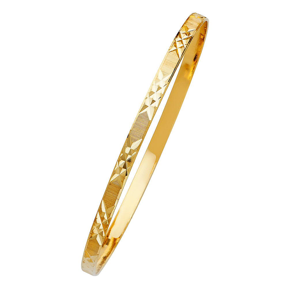 14KY SOLID BANGLE