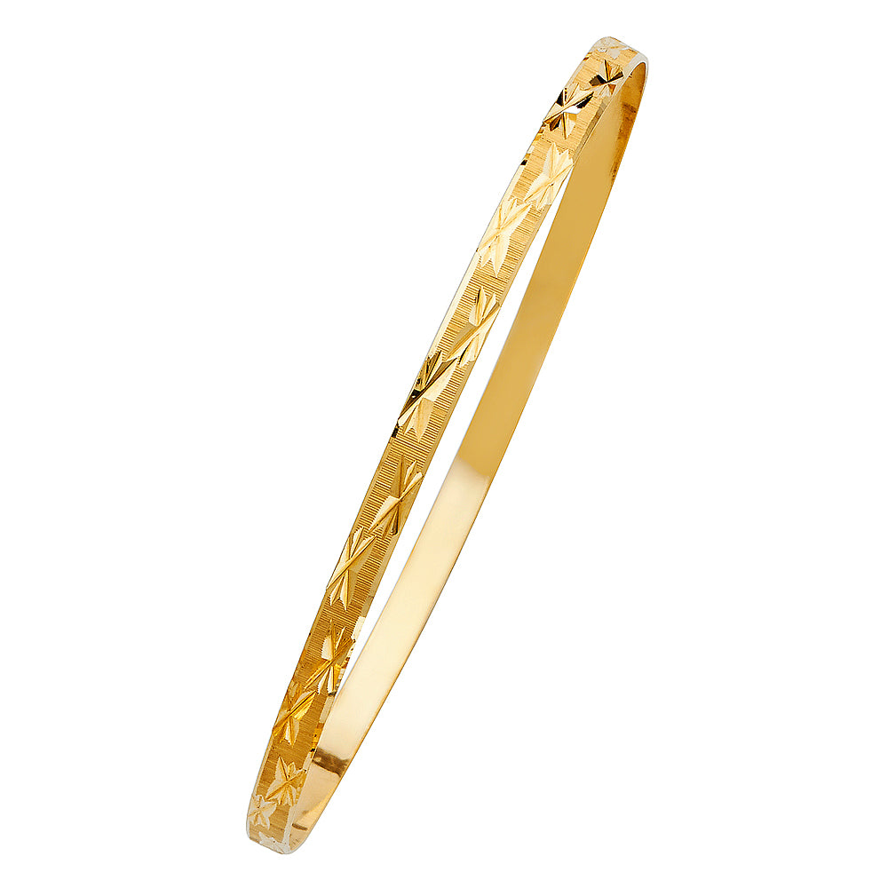 14KY SOLID BANGLE