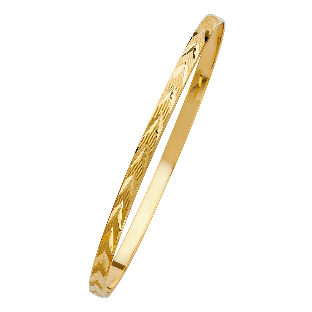 14KY SOLID BANGLE