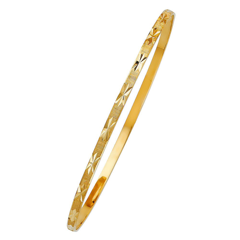 14KY SOLID BANGLE