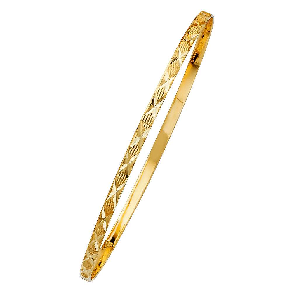 14KY SOLID BANGLE