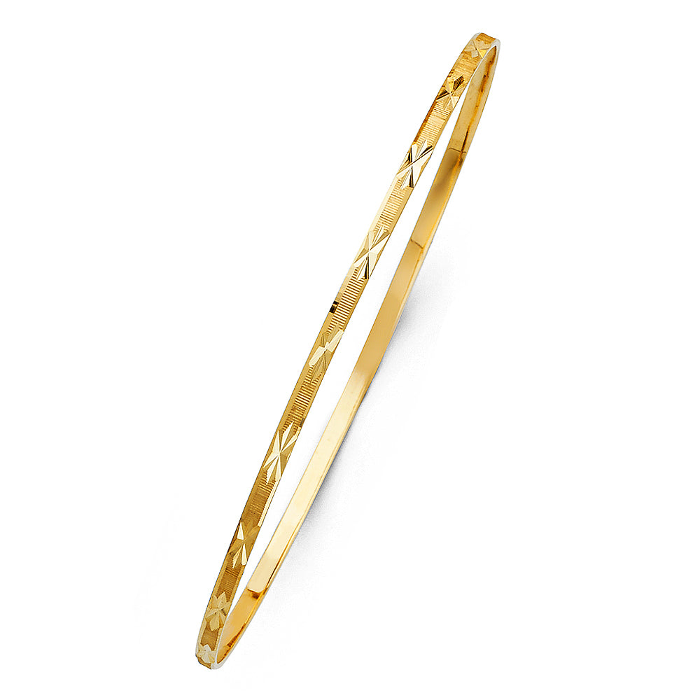 14KY SOLID BANGLE