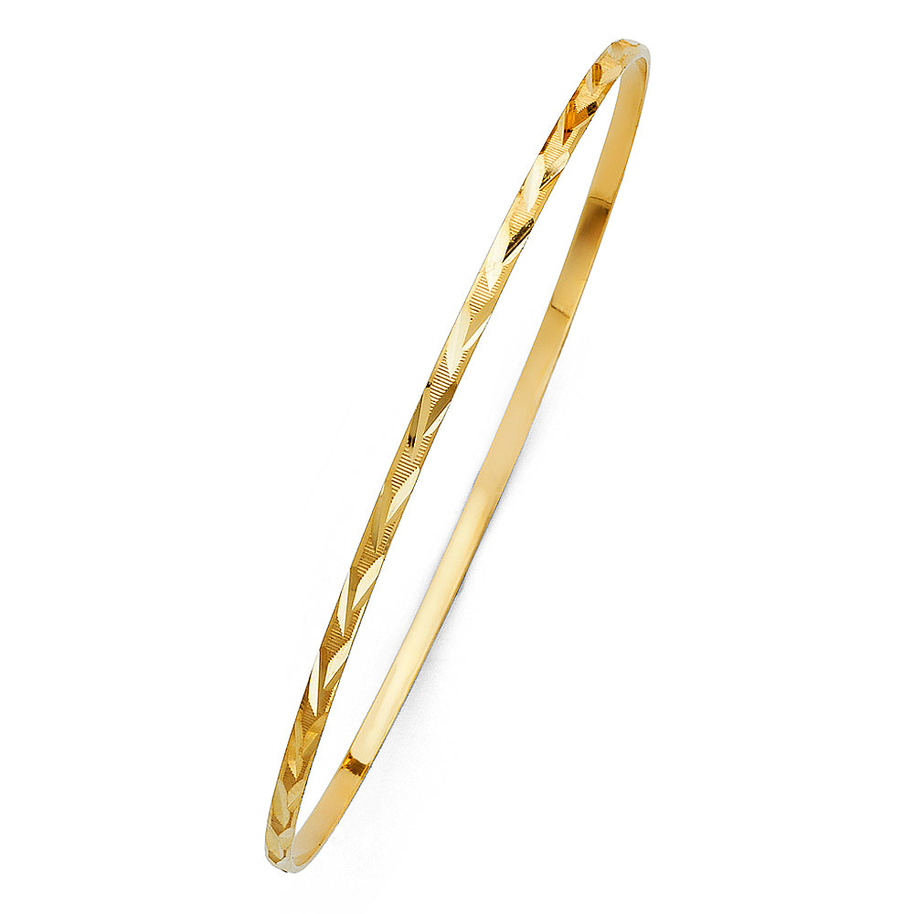 14KY SOLID BANGLE