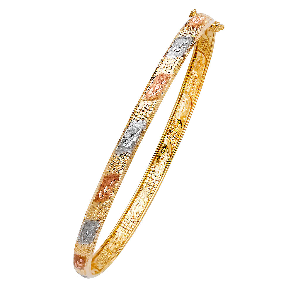 14K 3C FLEXIBLE BANGLE