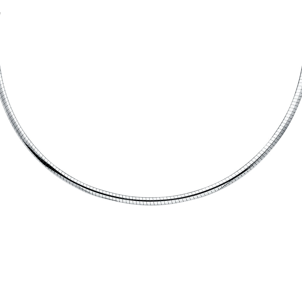 14K 2T Reversible Omega Necklace