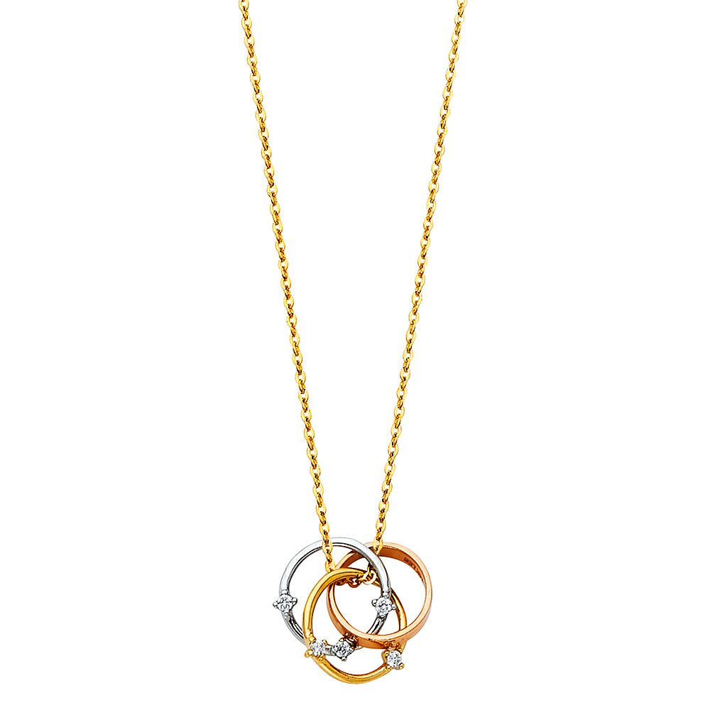 14K 2C NECKLACE